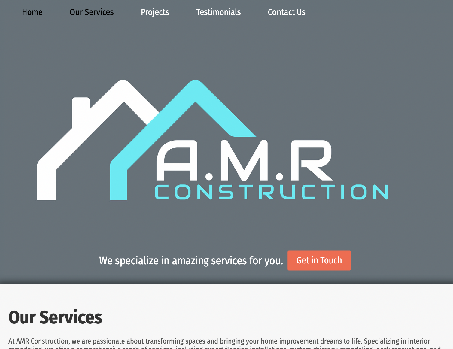 AMR Construction snippet