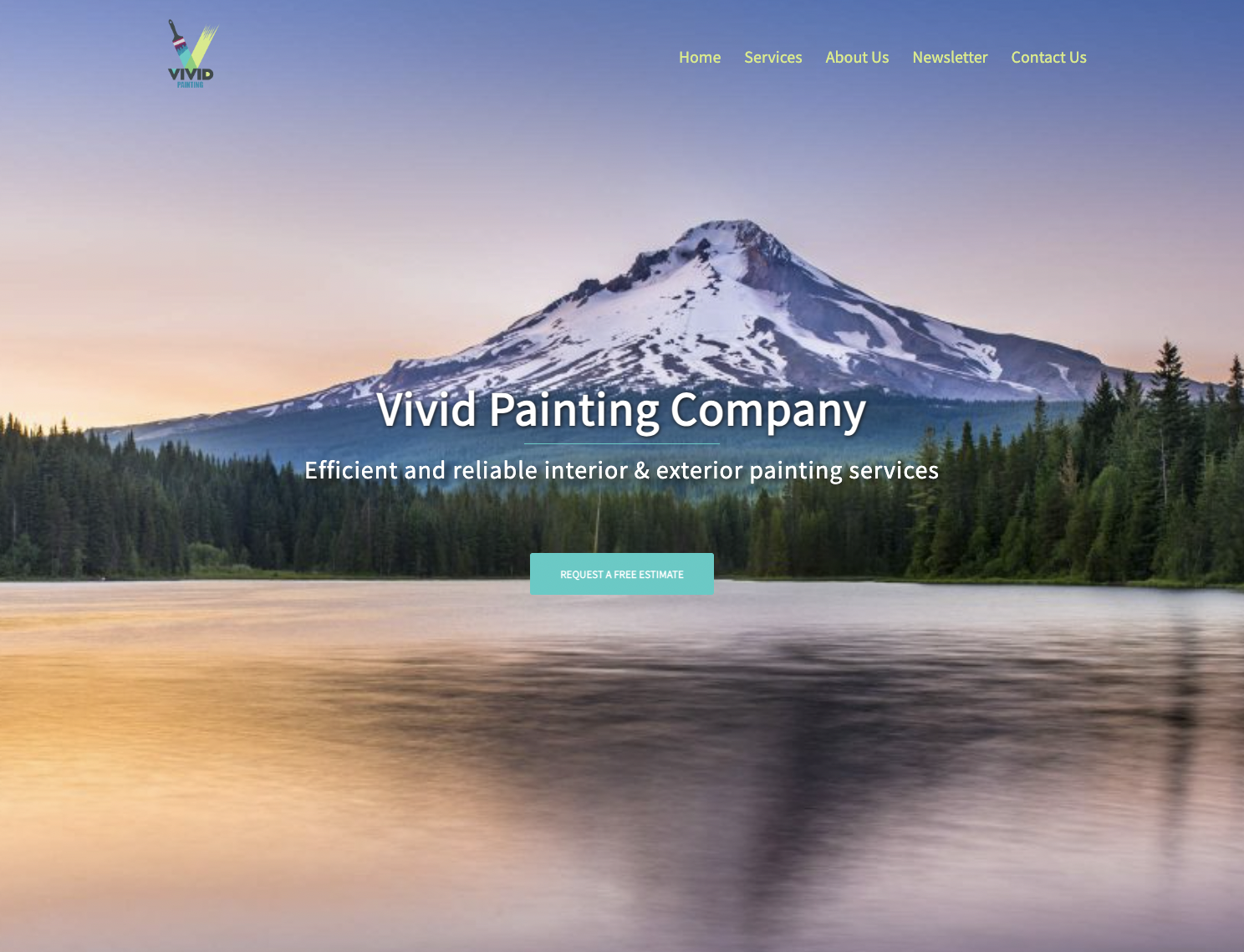 Vivid Painting Co. Website Snippet